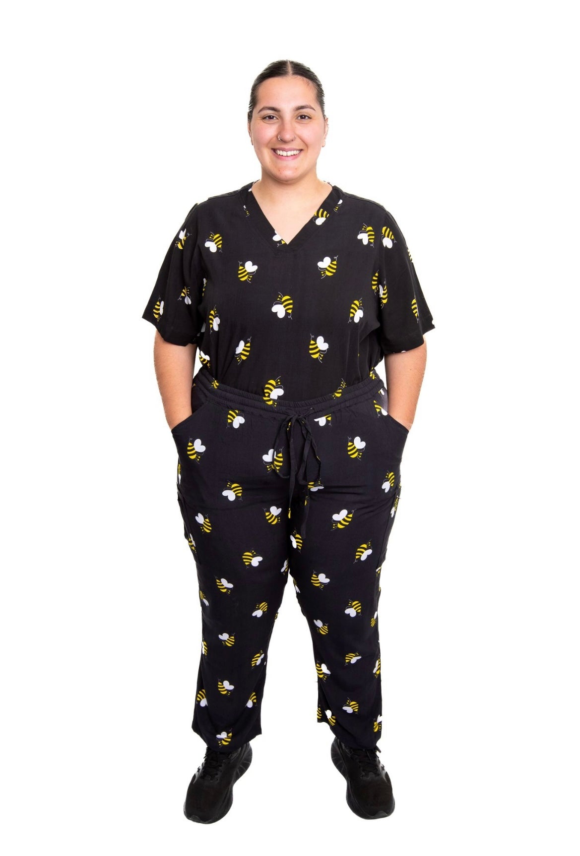 Elitescrubs Unisex Pants Bee Print